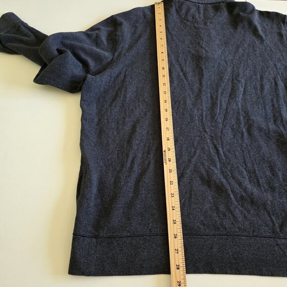 Polo Ralph Lauren Polo Sweater Mens XL Gray LS 1/4 Zip Mock Neck Classic Preppy - Picture 7 of 16